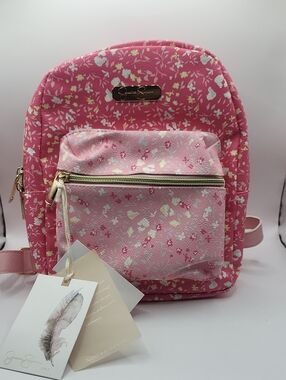 Jessica Simpson Pink Floral Mini Backpack - Signature Collection